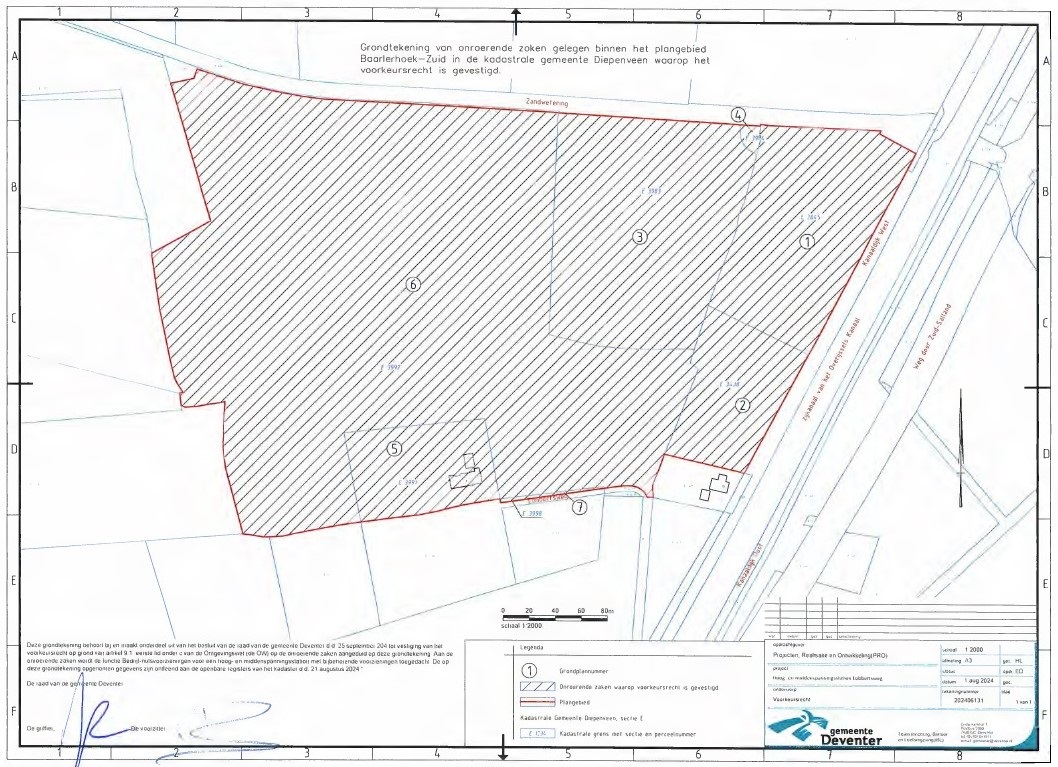 Baarlerhoek Zuid kaart